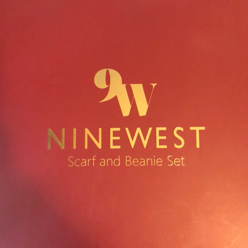 Nine west scarf and beanie set